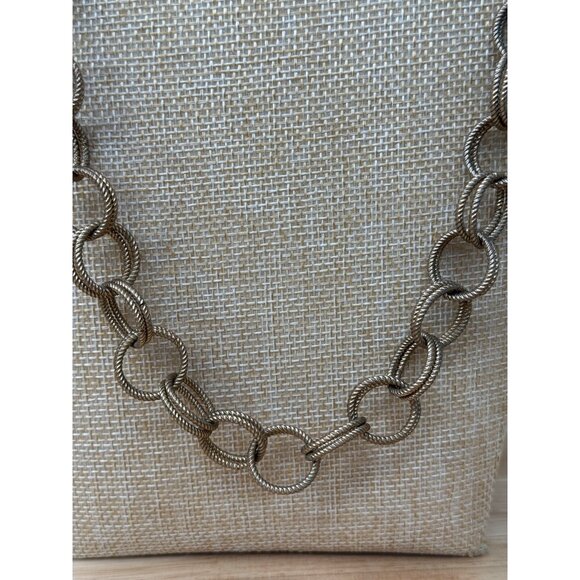 Betsey Johnson Gold-Tone 36" Heavy Double-Ring Chain Link Necklace - Picture 4 of 12